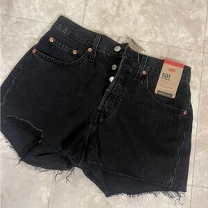 Levi's Women's Black Jean Shorts